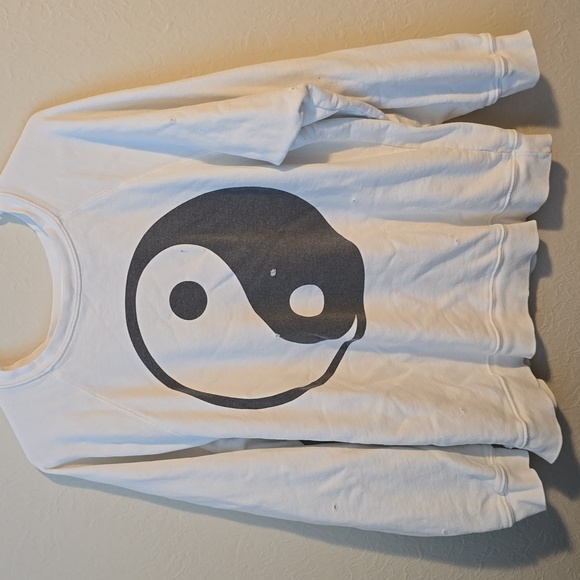 Tops - Retrobrand (from Free People) Yin Yang distressed sweatshirt
